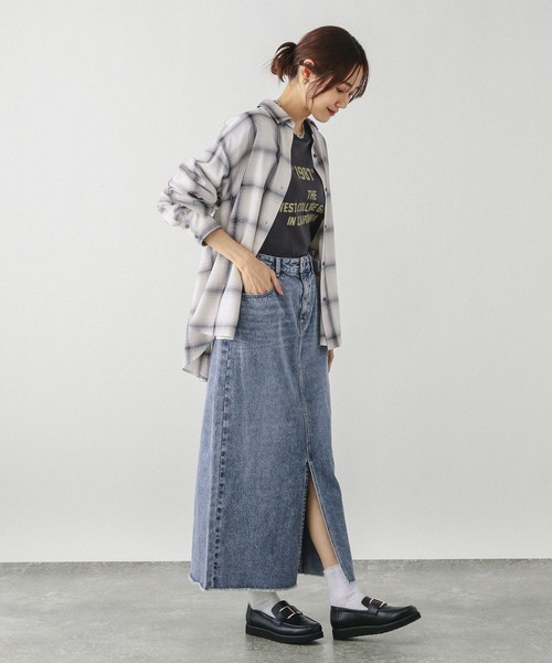 GLOBAL WORK（グローバルワーク） スカート GOODデニムIラインスカート