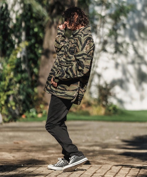 CAMBIO（カンビオ） シャツ ms5952-Bio Wash Camofurage Ripstop