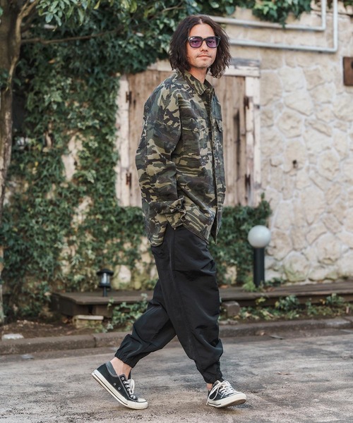 CAMBIO（カンビオ） シャツ ms5952-Bio Wash Camofurage Ripstop