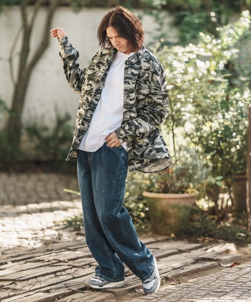 CAMBIO（カンビオ） シャツ ms5952-Bio Wash Camofurage Ripstop