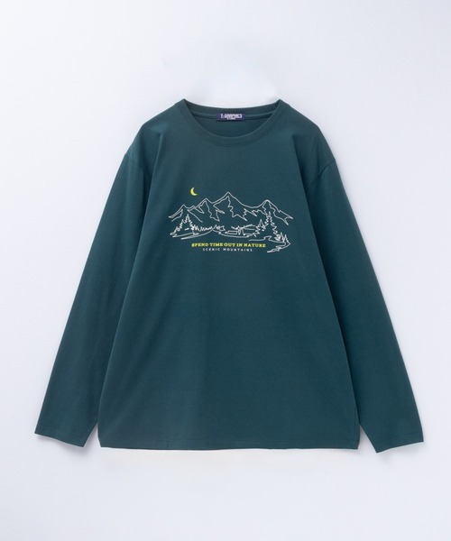 tシャツ T-GRAPHICS ラインアート長袖Tシャツ メンズ レディース