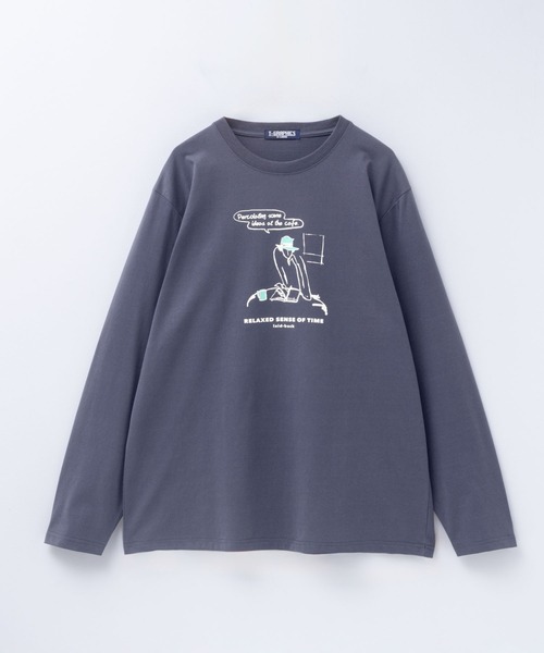 tシャツ T-GRAPHICS ラインアート長袖Tシャツ メンズ レディース