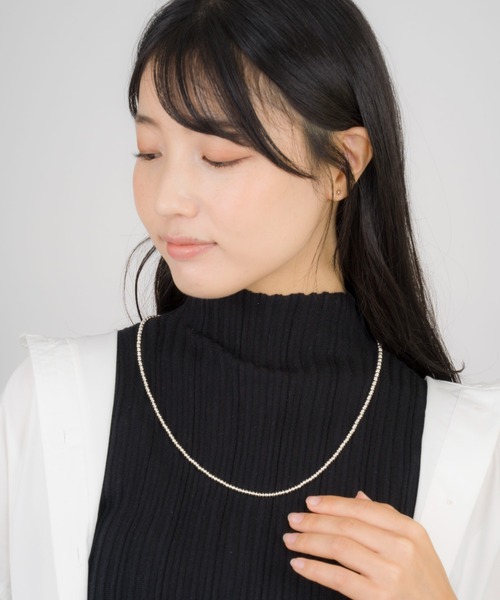 再値下げ！HARPO ナバホパール ロングネックレス 100cm シルバー925 再値下げ！HARPO ナバホパール ロングネックレス 100cm シルバー