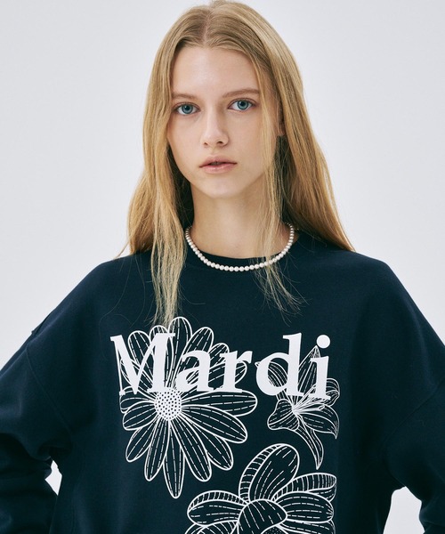 トレーナー スウェット SWEATSHIRT TRIPLE FLOWER レディース