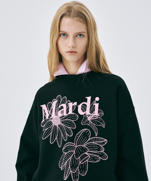 ✴︎未使用✴︎Mardi Mercredi トレーナー　フラワー Mardi Mercredi トレーナー スウェット SWEATSHIRT TRIPLE