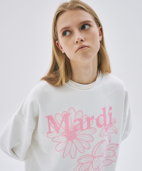 Mardi Mercredi スエット Mardi Mercredi Sweatshirt Ddanji CH.02 White Black – Balilene