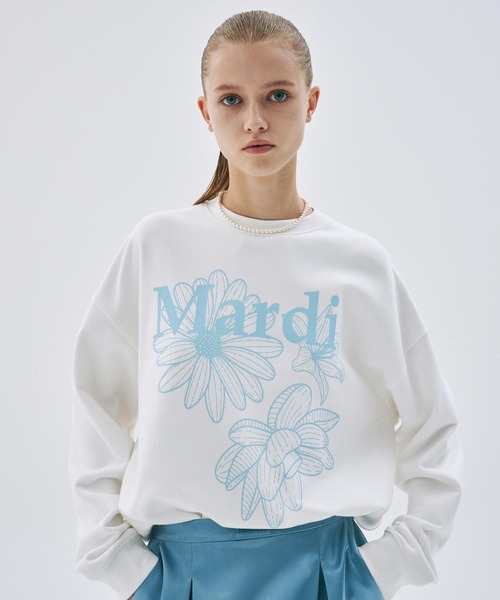 トレーナー スウェット SWEATSHIRT TRIPLE FLOWER / スウェットシャツ トリプル フラワー レディース_9
