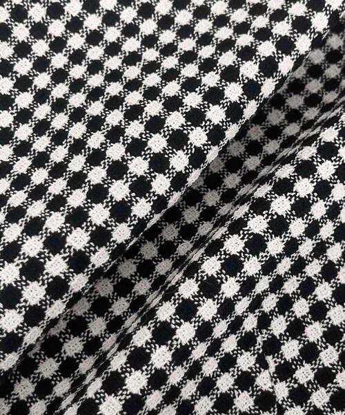 ANAYI　ツイード ノーカラージャケット 黒と白　36サイズ ミックスツイードノーカラー ジャケット|ANAYI OFFICIAL ONLINE