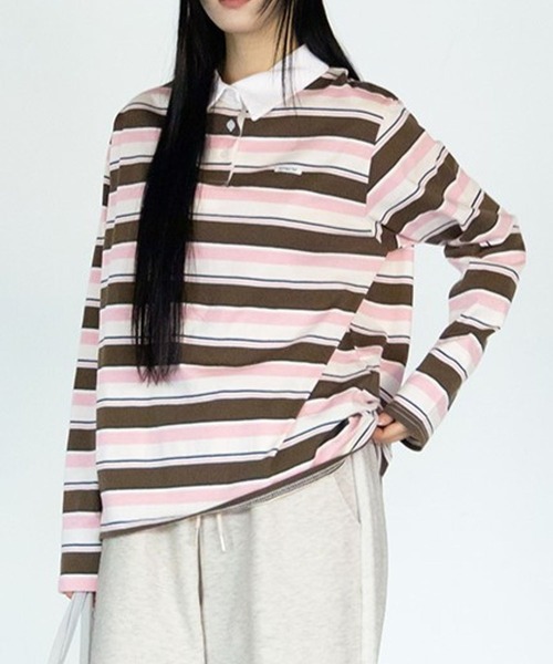 tシャツ 3.3 Field Trip／ボーダーポロTシャツ レディース