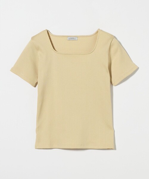 tシャツ 針抜きフライス ボトルネック リブ カットソー レディース tシャツ 針抜きフライス リブ ボトルネック カットソー