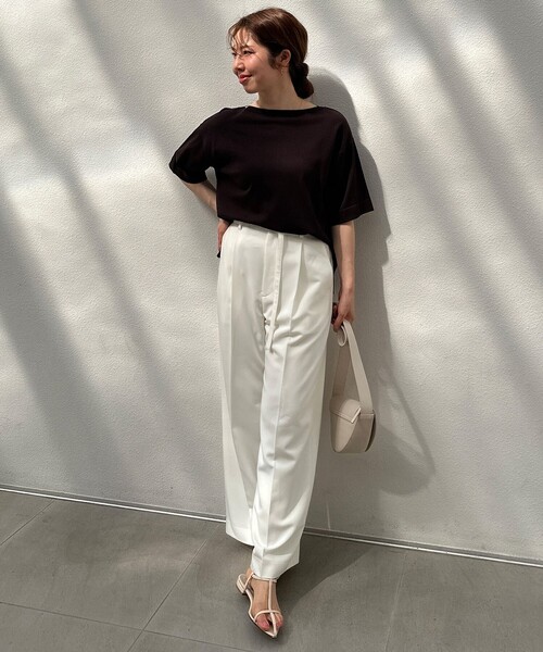 UNFILO パンツ タックワイドパンツ レディース : ZOZOTOWN Yahoo