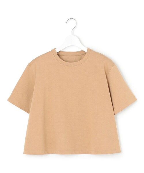 スリムフィット Tシャツ「クロップド」 クロップドスリムフィットスナップボタンTシャツ | ファッション