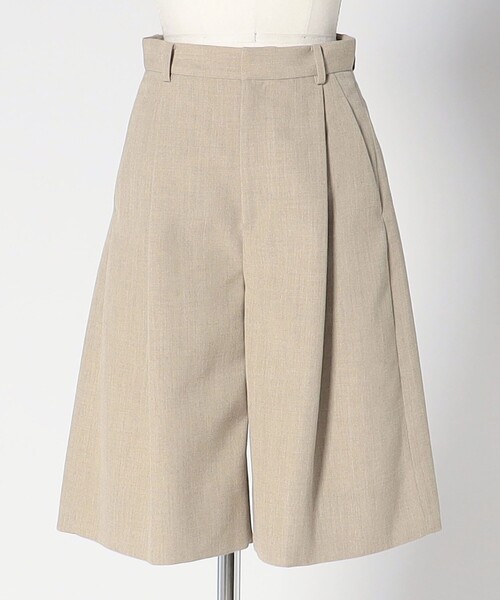 LOEFF パンツ 「LOEFF」ホップサック タック キュロット