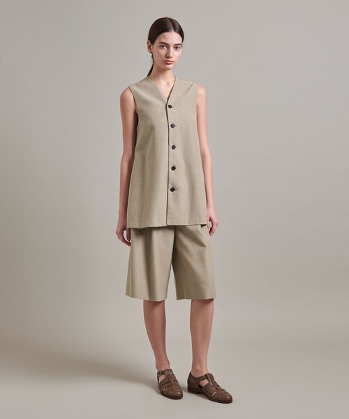ロエフ　loeff ショートパンツ LOEFF（ロエフ）の「＜LOEFF＞ワタスゲ ジャカード ショート