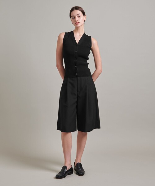 LOEFF パンツ 「LOEFF」ホップサック タック キュロット