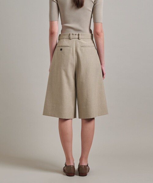 LOEFF パンツ 「LOEFF」ホップサック タック キュロット