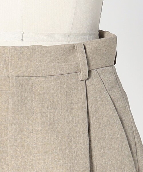 LOEFF パンツ 「LOEFF」ホップサック タック キュロット