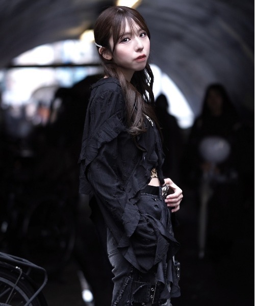 『REFLEM/レフレム』ダメージフリルカーディガン REFLEM カーディガン 「REFLEM/レフレム」ダメージフリル