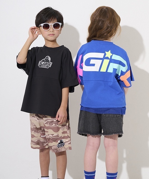 XLARGE ラグランTシャツとデニムショートパンツセット XLARGE ラグランTシャツとデニムショートパンツセット