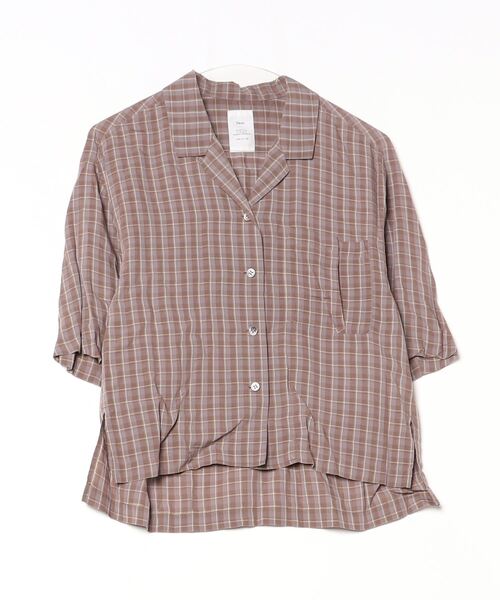 「Ray BEAMS」 「Name.」半袖シャツ ONE SIZE ブラウン系その他3 レディース