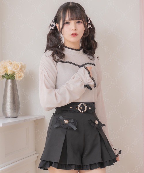 ROJITA パンツ フラップリボンショートパンツ レディース