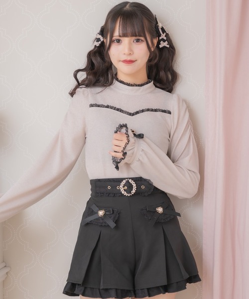 ROJITA パンツ フラップリボンショートパンツ レディース