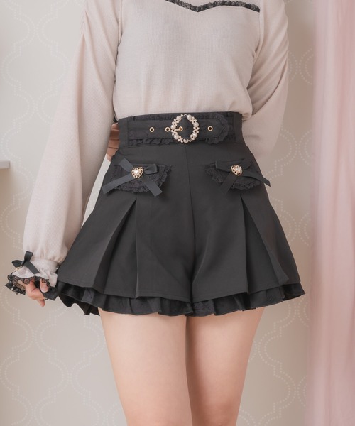 ROJITA パンツ フラップリボンショートパンツ レディース