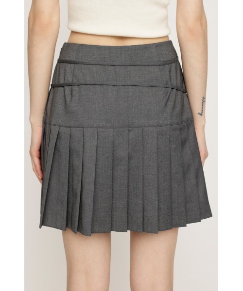 SLY（スライ） スカート DOUBLE RIBBON PLEATS SK ダブル リボン
