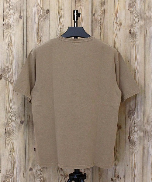 Schott N.Y.C tシャツ PIGMENT O/D HENLEY NECK SS T-SHIRT