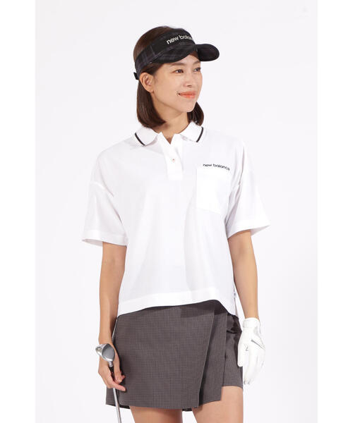 ポロシャツ ポロ 「new balance golf」ハーフスリーブ ビッグポロシャツ (WOMENS) レディース New Balance Golf ポロシャツ ポロ 「new balance golf」ハーフ