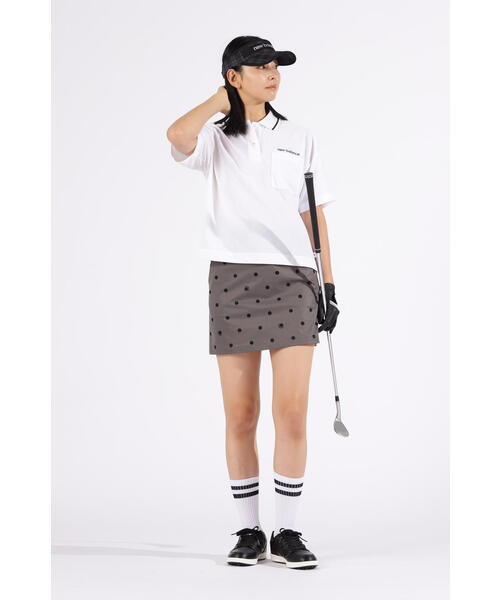 ポロシャツ ポロ 「new balance golf」ハーフスリーブ ビッグポロシャツ (WOMENS) レディース New Balance Golf｜ハーフスリーブ ビッグポロシャツ (WOMENS