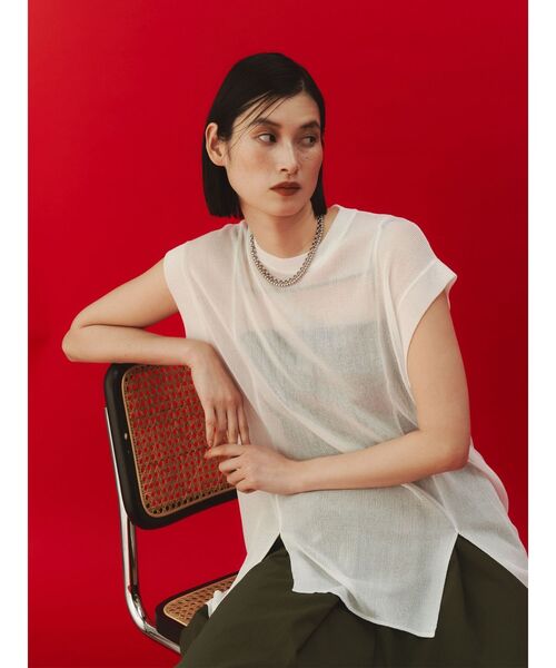 キャミソール airy camisole シアートリムキャミソール / Sheer Trim Camisole（キャミソール
