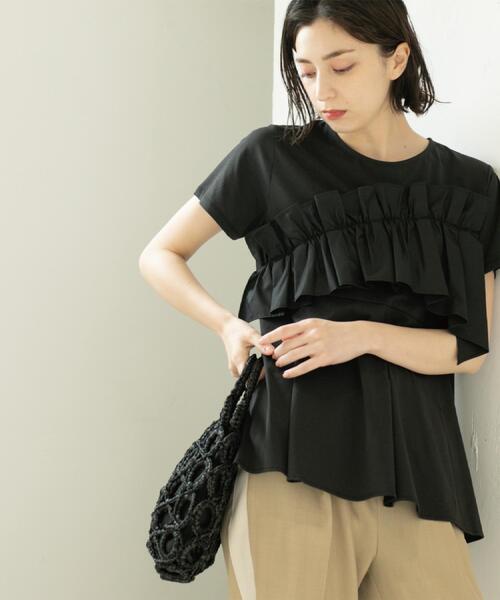 OPAQUE.CLIP（オペークドットクリップ） tシャツ フリルドッキング