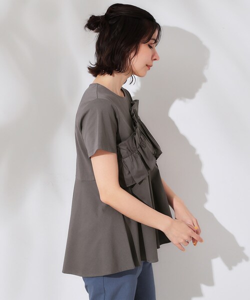 OPAQUE.CLIP（オペークドットクリップ） tシャツ フリルドッキング