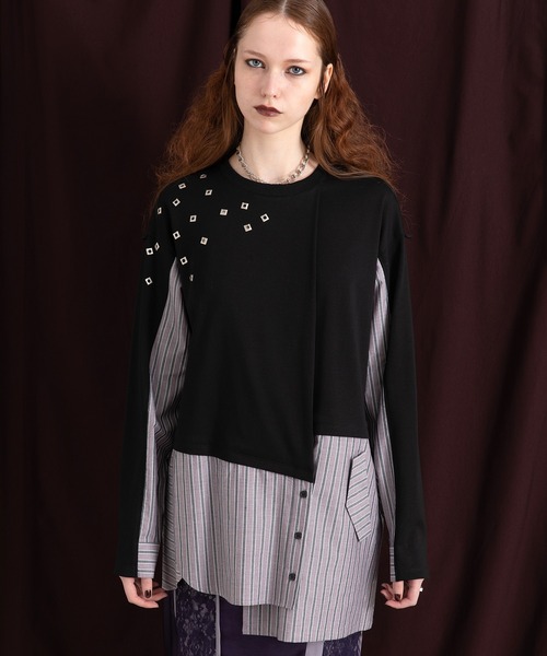 BORDER COMBINATION T-SHIRT — aulaaila