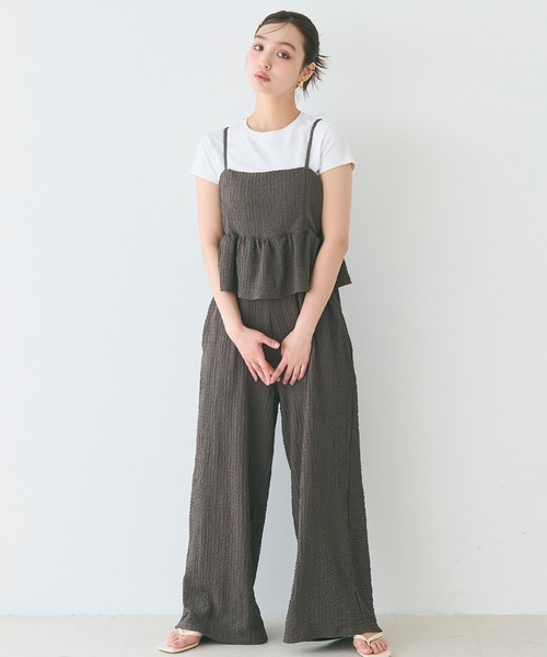 最新発見 Spick＆Span 「Spick & Span」 オールインワン 38 ブラック サロペット・オーバーオール・オールインワン