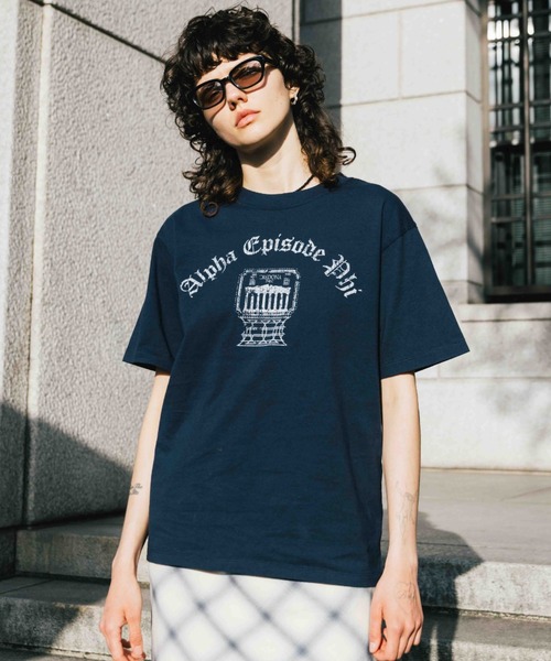 最新のデザイン tシャツ CREDONA PARMANENT レディース TEE/パーマネントTシャツ トップス