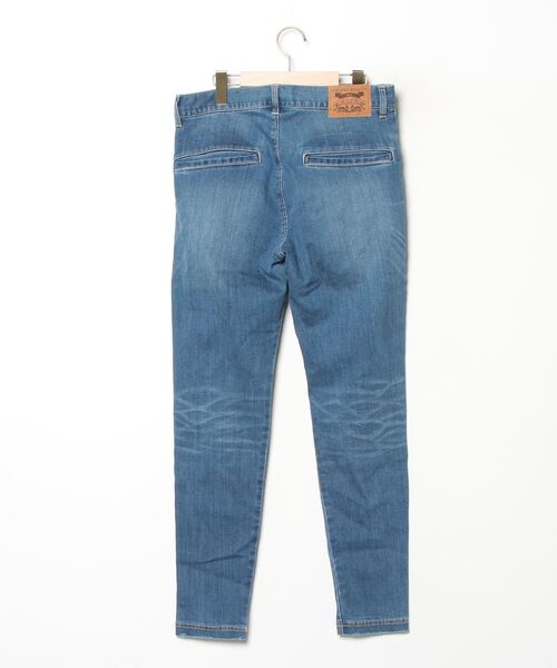 glamb ダメージ加工　デニム　ジャージ　パンツ glamb 「glamb」 加工デニムパンツ 1 ブルー メンズ : ZOZOTOWN
