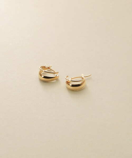 COCOHNIK K10フープピアス K10カット丸線 フープピアス（中）（ピアス） | COCOSHNIK