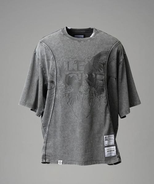 Maison special amount T-shirt グレー 新品タグ付き SALE】MINDQUAKE Logo Oversized T-shirt