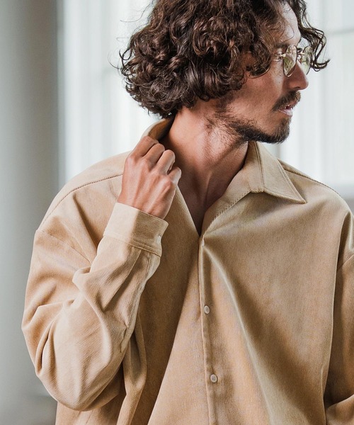 Magine（マージン） シャツ ms6178-Corduroy Skipper Shirt スキッパー