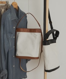 ショルダーバッグ バッグ キャンバスコンビレザーバッグ レディース｜ZOZOTOWN Yahoo!店