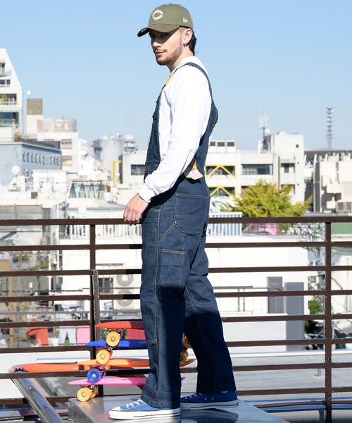 Carhartt オーバーオール 34X30 ネイビー Carhartt WIP 「Carhartt WIP」 デニムオーバーオール 34inch