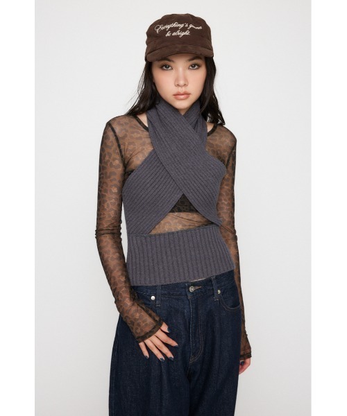 ラグアジェム　トップス　laguagem LAGUA GEM（ラグアジェム） ニット セーター CROSS RIB KNIT トップス