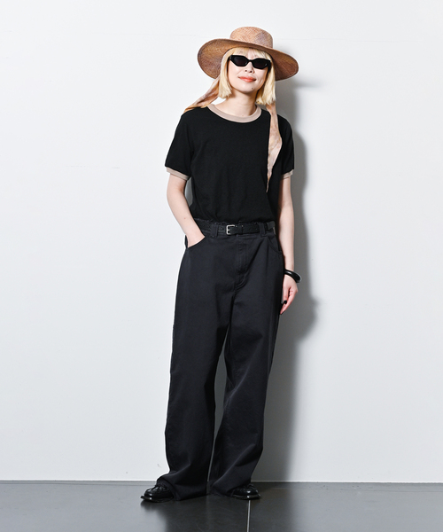 tシャツ 「THE MOOD」リンガーTEE レディース CITYSHOP tシャツ 「THE MOOD」リンガーTEE レディース