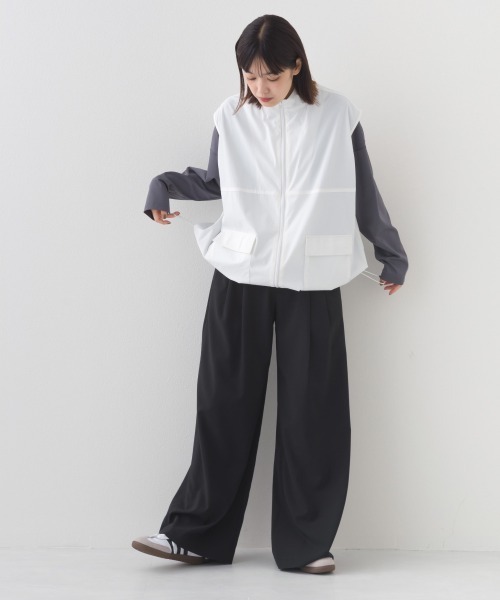 OMNES（オムネス） ベスト ジレ ナイロン リップストップスタンド