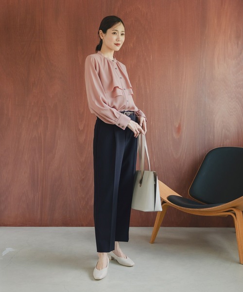 グローバルワーク　ブラウス GLOBAL WORK（グローバルワーク） 長袖ブラウス MEDIUM オフホワイト