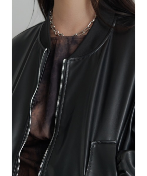 SEN TOKYO ブルゾン アウター PUレザー ライトボンバージャケット