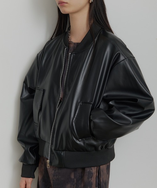 SEN TOKYO ブルゾン アウター PUレザー ライトボンバージャケット