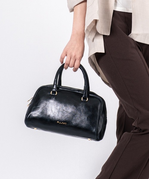 ハンドバッグ 「PULICATI/プリカーティ」2WAY レザー ボストンバッグ